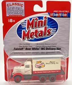CMW. Mini Metals HO. Falstaff Beer. white WC Delivery Van - Picture 1 of 3