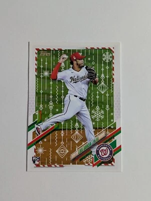 2021 Topps Holiday Luis Garcia RC Washington Nationals #HW216 - Image 1 of 2