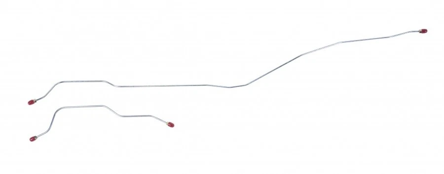 Líneas de freno de eje trasero Mustang 8 extremos traseros V8 escape único 1964 1965 1966 Foto 1 de 1