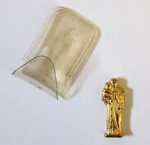 Vintage St Anthony and Christ Child pocket shrine statue with plastic sleeve - Picture 1 of 8