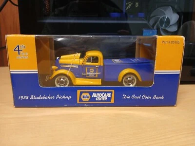 LIBERTY CLASSICS NAPA 1938 STUDEBAKER PICKUP DIE CAST COIN BANK, EXTREMELY RARE! - Image 1 of 3