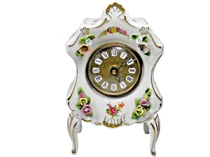 OROLOGIO DA TAVOLO OROLOGIO DA CAMINO PORCELLANA KPM CON MOVIMENTO JUNGHANS CONDIZIONI: COME NUOVO SENZA DIFETTI! - Foto 1 di 9