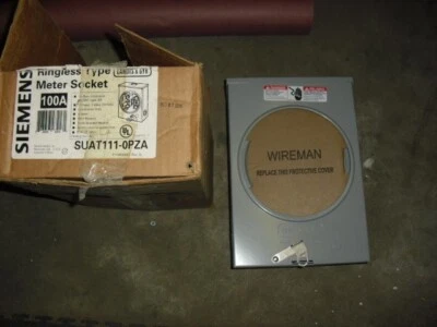 SIEMENS SUAT111-0PZA 100A Ringless Type Meter Socket 1Ph 3 wire 600VAC - Image 1 of 3