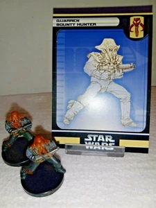 Star Wars Miniatures QUARREN BOUNTY HUNTER 11 45/60 SET OF 2 - Picture 1 of 2