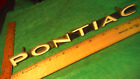 BO84 Pontiac Grill Emblem Vintage Script 1960s #9783355 CATALINA TEMPEST LEMANS