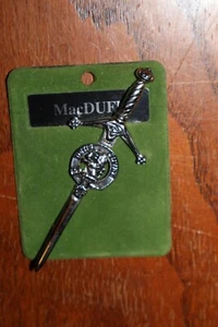 MacDuff Clan Crest Kilt Pin Badge Brooch - Made In Scotland - Picture 1 of 2