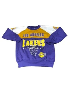 "Sudadera vintage Garan Los Angeles Lakers adulto talla mediana 20,5""x23,5"" EE. UU." - Imagen 1 de 6