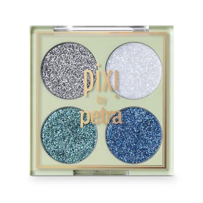 Pixi by Petra: Glitter-y Eye Quad (Blue Pearl)-Pressed Glitter Quad - Image 1 of 4