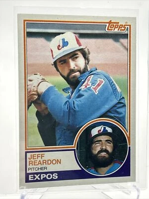 Бейсбольная карточка 1983 Topps Jeff Reardon No290 почти как новая БЕСПЛАТНАЯ ДОСТАВКА - Изображение 1 из 3