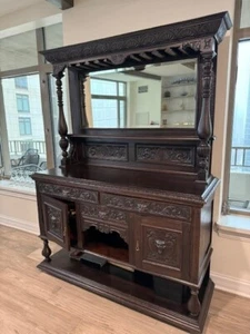 Antique 19th Century Traditional French Dry Bar, Server or Buffet - Picture 1 of 17