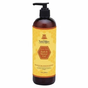 The Naked Bee Orange Blossom Honey Bath & Shower Gel 16 Oz / 473ml Large Bottle - Picture 1 of 4
