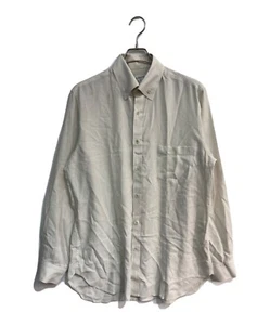 Yohji Yamamoto pour homme men's button-down shirt cotton size 3 ivory USED - Picture 1 of 5
