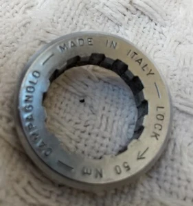 Campagnolo Record Cassette Lock Ring  11T 27 OD Thread 35 Flange 9/10 spd Campy - Picture 1 of 4