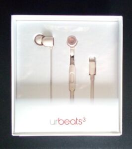 Apple Beats Dr Dre UrBeats 3 In Ear Earphones with Lightning Connector MatteGold