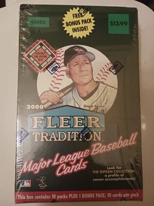 2000 Fleer Tradition Baseball 3 Boxes of 11 Packs Each. Factory Sealed - Picture 1 of 1