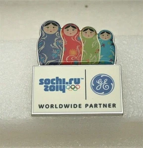 GE Worldwide Partner Sotschi Olympic Games 2014 NOS New Logo Pin - Bild 1 von 4