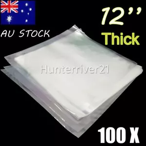 100 NEW LP / 12" PLASTIC OUTER CLARITY RECORD COVER SLEEVES FOR * VINYL ALBUMS - Picture 1 of 8