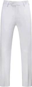 Mens Pants Slim Fit Solid Color Skinny Trousers Classic Dress Business Wedding S - Picture 1 of 5