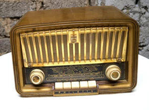 Philips Philetta Röhrenradio 50er Jahre defekt goldfarben - Bild 1 von 5