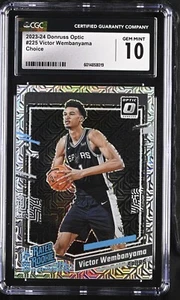 Victor Wembanyama Wemby 2023-24 Donruss Optic Silver Mojo Prizm Holo #225 CGC 10 - Picture 1 of 2