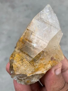 Stunning Natural quartz With black rutile Inclusion From Pakistan - Picture 1 of 6