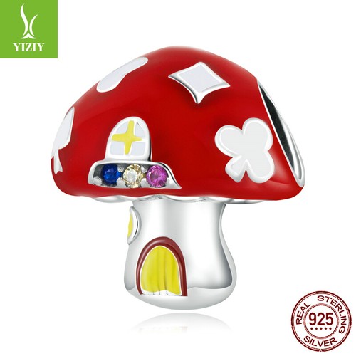 VALENTINO Moda Donna Autentico Argento Sterling 925 Unico Fungo Charm Fit Bracciali