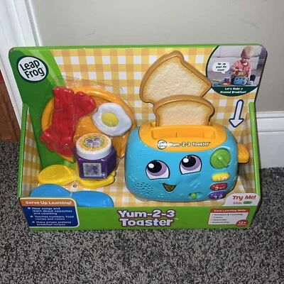 LEAP FROG. YUM-2-3 TOASTER, Turquoise NEW IN BOX! - Image 1 of 2