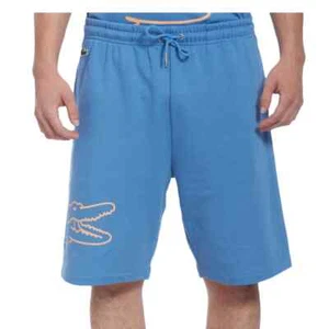 LACOSTE 🐊 Oversized PRINT ORGANIC COTTON SHORTS [GH3842-51-776] Blue Small S 3 - Picture 1 of 5