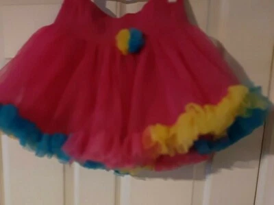 Niñas multicolor, tul, falda tutú: poliéster, algodón, spandex; talla 7/8  Foto 1 de 2