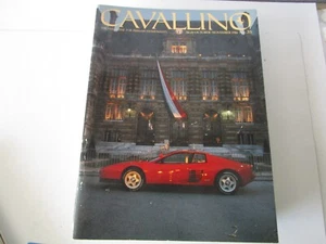 VINTAGE CAVALLINO FERRARI MAGAZINE NUMBER 35 October 1986 Testarossa Cover - Imagen 1 de 1