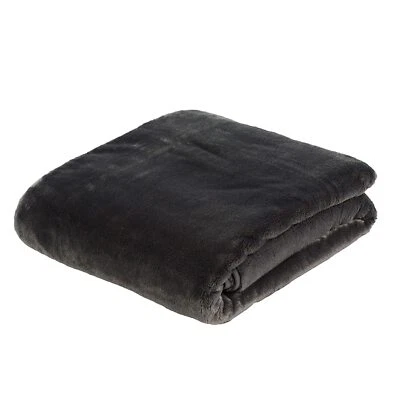 - Premium Cashmere-Feeling Wohn- und Kuscheldecke 500 g/m² 180 x 220 cm - Ant... - Bild 1 von 4