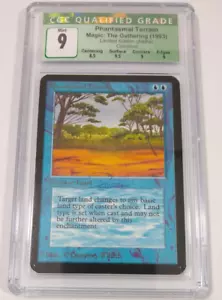CGC 9 Phantasmal Terrain Alpha Signed Autograph MTG Graded MINT Common vintage - Picture 1 of 7