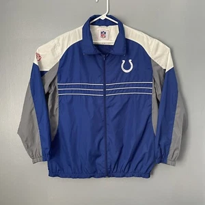 NFL Indianapolis Colts Rain Jacket Mens XL XLarge Blue Nylon Windbreaker Coat - Picture 1 of 11