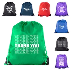 Thank you Favor Bags, Reusable Drawstring Gift Bags - Picture 1 of 8