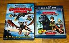 Lot of 2 How To Train Your Dragon DVD Blu-Ray Gift Of The Night Fury Boneknapper