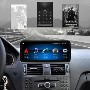10,25 Zoll Android13 Bildschirm GPS Multimedia für Mercedes Benz C W204 S204 NTG4.0 128G - Bild 1 von 8