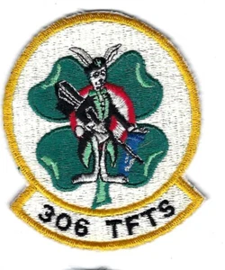 PATCH USAF 306TH TFTS TAC FIGHTER TRAINING SQ JT-30 - Picture 1 of 1