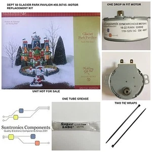 DEPT 56 Glacier Park Pavilion-model:56.56745- REPLACEMENT MOTOR -PARTS KIT - Picture 1 of 4