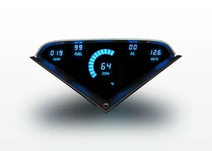 Chevy Truck DIGITAL DASH PANEL FOR 1955-1959 Gauges GMC Intellitronix Blue LEDs! - Picture 1 of 4