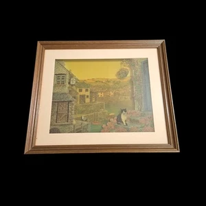Country Ramble Hummer Topf von Anthony Wyatt 1988 John Hine Ltd gerahmte Kunst Wales - Bild 1 von 3