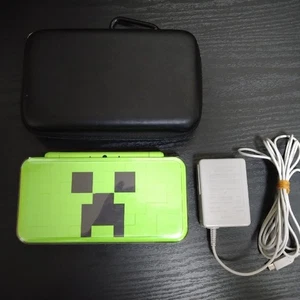 New Nintendo 2DS XL Creeper Edition Tested w/ Stylus Charger 4GB Memory & Case - Picture 1 of 8