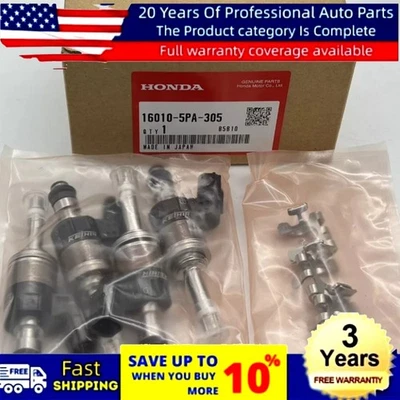 New Genuine CR-V RA RW 2017-2021 Fuel Injector Set 16010-5PA-305 OEM JDM - Image 1 of 4