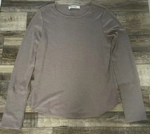 Top de mujer Three Bird Nest tejido gofre manga larga XL topo - Imagen 1 de 6