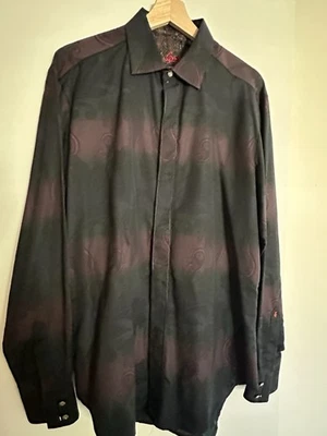 Hombre Robert Graham Púrpura Paisley Edición Limitada M Mediano Foto 1 de 4