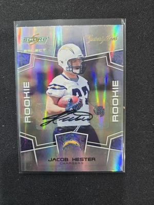 2008 Score Select Football Jacob Hester RC Inscriptions Auto /500 #382 - Image 1 of 2