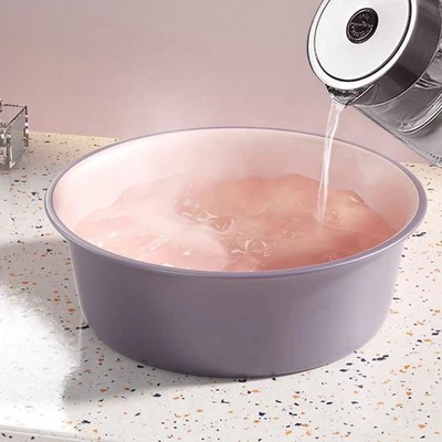  Round Washbasin Washbowl Plastic Washbasin Bathroom Washbasin Round Plastic - Image 1 of 4