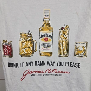 Jim Beam T-shirt Women Size Small Drink It Any Damn Way You Please - Picture 1 of 10