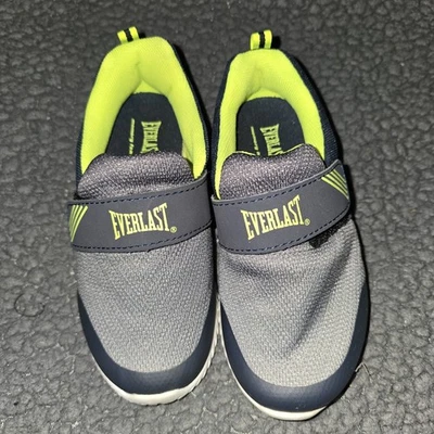 Zapatos sin cordones 11 M Everlast azul, gris y verde claro para niños Foto 1 de 2