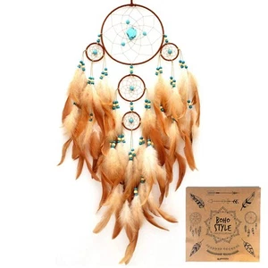Big Brown Dream Catcher Wall Decor for Girls Women Boho Dream Catchers for Be... - Picture 1 of 7