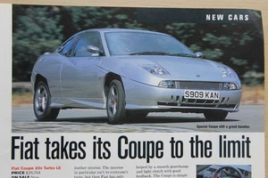 Original 1998 Autocar extracted mag Report: FIAT COUPE 20v TURBO LE announced - Picture 1 of 1
